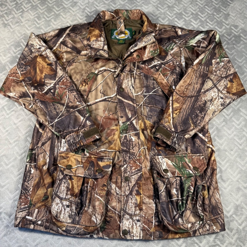 Cabelas Hunting Jacket Kids XL Brown Excellent Camo Insulated Field Coat‎